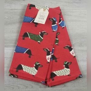 🎅 Dachshund Holiday Kitchen Towel Set